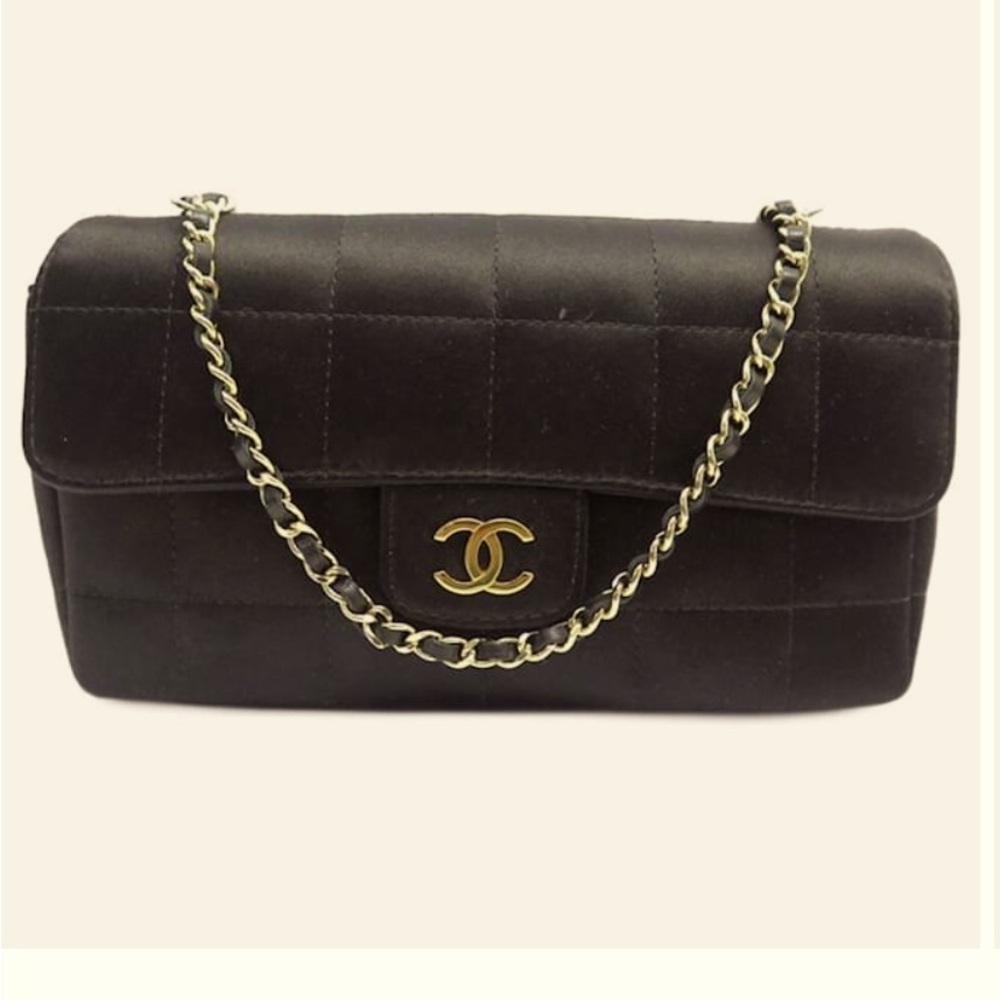Chanel satin crossbody bag with Card